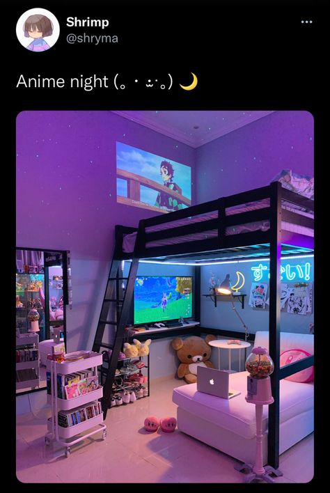 Diy Loft Bed, Bed In Closet Ideas, Hiasan Bilik Tidur, Furniture Small Spaces, Small Room Design, Bed In Closet, Gamer Room, Dreamy Room, Tiny Bedroom