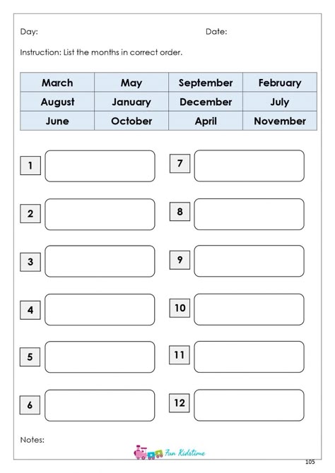 Weeks Name Worksheet, Months Worksheets For Grade 1, Early Years Worksheets, Month Name Worksheet, Months Of The Year Worksheet For Grade 1, Month Worksheet Kindergarten, Months In A Year Worksheet, Calendar Worksheet For Grade 1, Months Of The Year Worksheets For Kids