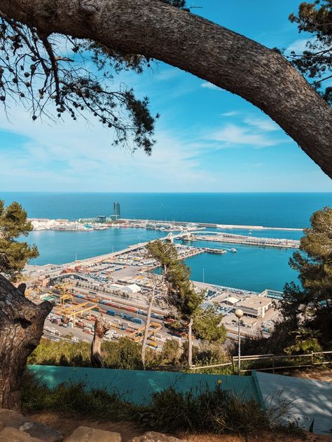 The view from Montjuïc in Barcelona/Spain. April 2022 - @driimuller Montjuic Barcelona, Holiday 2024, Barcelona Spain, The View, Barcelona, Spain