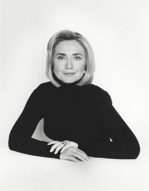 This section of the exhibit includes professional portraits taken of each candidate in the past, with the goal of illustrating a sharp contrast with the press images being taken of them today. Here, Hillary Clinton poses for a portrait in 1996. Corporate Headshots Women, Business Headshots Women, Business Portraits Woman, Professional Portrait Photography, Professional Headshots Women, Business Portrait Photography, Headshots Women, Headshot Poses, Studio Portrait Photography