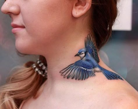 Blue Jay Tattoo, Jay Tattoo, Tattoo Animal, Worlds Best Tattoos, Dad Tattoos, Most Popular Tattoos, Bird Tattoo, Elephant Tattoos, Badass Tattoos