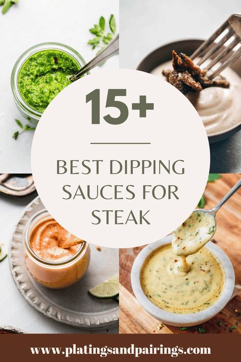 Steak Bites With Dipping Sauce, Beef Dipping Sauce Recipe, Asian Steak Dipping Sauce, Steak Sauce Healthy, Essen, Steak Fries Dipping Sauce, Dips For Steak, Steak Bites Sauce, Simple Steak Sauce