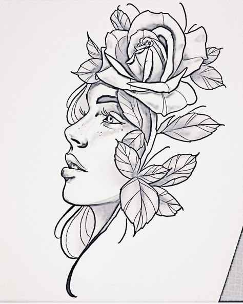 Flower Book Tattoo, Outline Drawing Flower, Tattoo Outline Drawing, Drawing Tattoo, Flower Art Drawing, Outline Drawing, Tattoo Style Drawings, Book Tattoo, Tattoo Outline