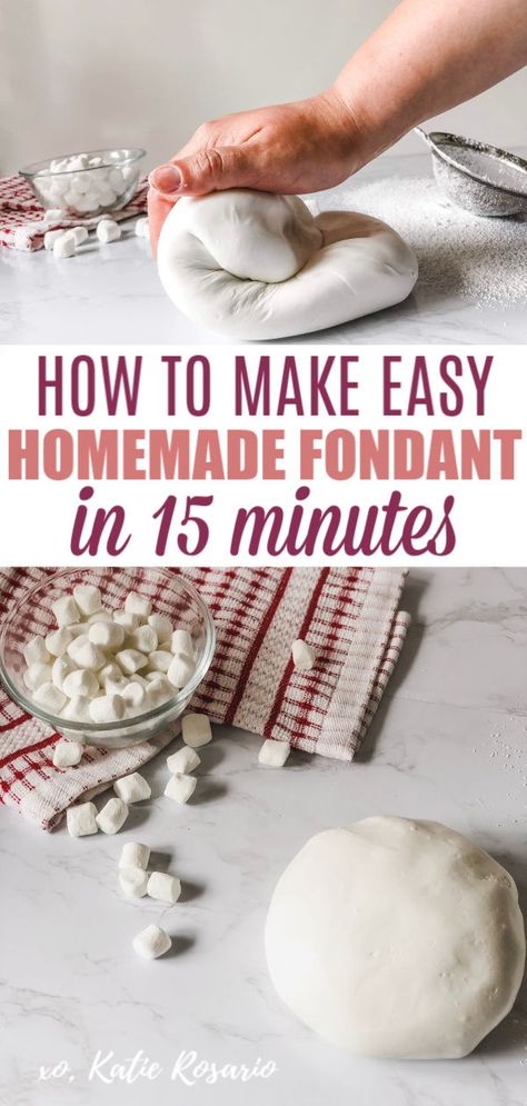 How To Make Cake Fondant At Home, Homemade Fondant Recipe, Homemade Fondant Recipes, Treats Business, Homemade Fondant, Making Fondant, Fondant Recipe, Marshmallow Fondant, Ombre Cake