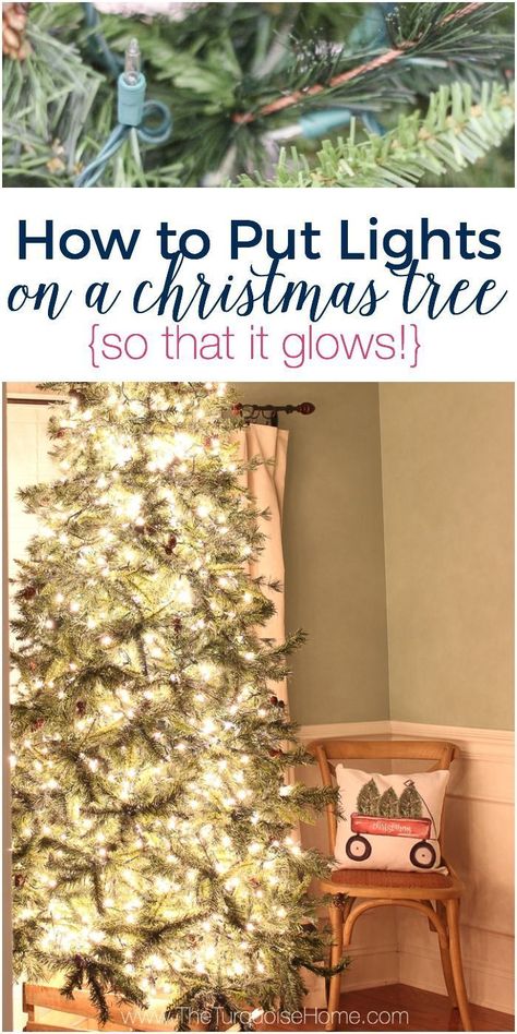 BIG TIP! How to put lights on a Christmas tree so that it GLOWS! Amazing Christmas Trees, Christmas Lights Outside, Christmas House Lights, Real Christmas Tree, Tree Lighting, Christmas Tree Lighting, Diy Holiday, Christmas Inspiration, Tree Decor