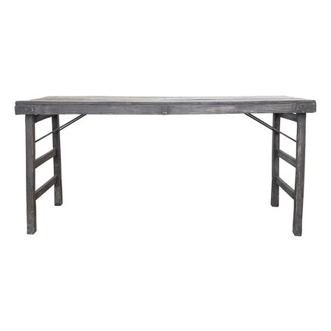 Creative Co-Op 24'' Solid Wood Rectangular Portable Folding Table | Wayfair Portable Dining Table, Long Folding Table, Wood Folding Table, Folding Dining Table, Rustic Materials, Contemporary Farmhouse, Gathering Space, Buffet Table, Square Tables