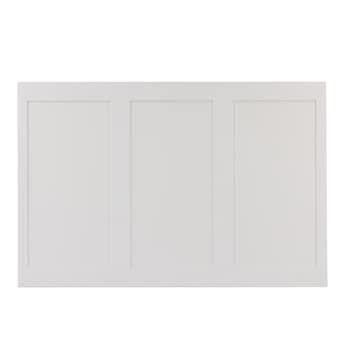 Style Selections 32-in x 48-in Smooth Shaker Wall Panel Mdf Wainscot Geometric Wall Panel in the Wall Panels department at Lowes.com Modern Wainscoting Ideas, Paneling Sheets, Waynes Coating, Shaker Wall, White Wall Paneling, Mdf Wall Panels, Wainscoting Bathroom, White Wainscoting, House Shopping