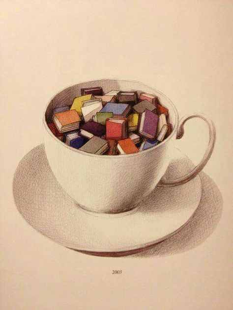 Tea And Books, My Cup Of Tea, World Of Books, Coffee And Books, Book Nooks, I Love Books, Love Book, Book Nerd, A Coffee