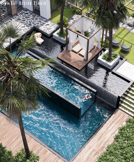 Nomad House, Landscape Villa, Interior Landscape Design, Lap Pools, Architecture Reference, Hotel Landscape, Interior Landscape, Luxury Landscaping, Wildlife Garden