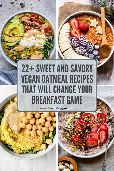 Oatmeal Vegan Recipes, Savory Oatmeal Recipes Vegan, Savory Oats Vegan, Vegan Oat Recipes, Savory Oatmeal Recipes Breakfast, Oatmeal Recipes Savory, Savory Oatmeal Vegan, Plant Based Breakfast Easy, Oat Breakfast Recipes