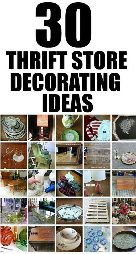 Thrift Store Ideas, Thrift Store Diy Projects, Thrift Store Art, Thrift Store Upcycle, Thrift Store Makeover, Thrift Store Diy, Thrifted Home Decor, Thrift Store Shopping, Thrift Store Decor