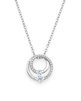 BLOOMINGDALE'S DIAMOND CIRCLE PENDANT NECKLACE IN 14K WHITE GOLD, .30 CT. T.W. - 100% EXCLUSIVE. #bloomingdales # Necklace Design Ideas, Unique Diamond Pendant, Wedding Ring Necklaces, Diamond Pendant Jewelry, Diamond Circle Pendant, Diamond Pendants Designs, Circle Jewelry, Diamond Heart Pendant Necklace, Diamond Pendant Sets