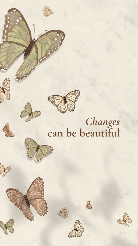 Empowered Aesthetic Wallpaper, Wallpapers Positive Vibes, Quotes Related To Butterflies, Butterflies With Quotes, Quotes With Butterfly Background, Background Aesthetic With Quotes, Pretty Wallpapers Quotes, Butterfly Quotes Wallpaper, Cute Wallpaper Backgrounds Aesthetic Quotes