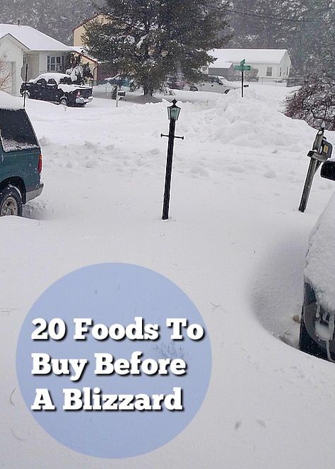 At Home Blizzards, Preparing For A Blizzard, Blizzard Food Prep Winter Storm, Winter Stock Up List, Snowed In Food, Snow Hacks, Storm Food, Winter Storm Prep, Winter Preparedness