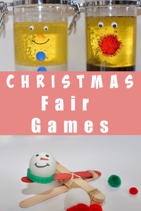 Christmas Fair Games – Science Ideas #ChristmasFair #christmasscience Kids Christmas Fair Games, Xmas Fair Ideas, Christmas School Party Games, Christmas Fair Stall Ideas, Winter Fair Ideas, Christmas Fair Games School, Christmas Fair Games For Kids, Christmas School Fair Ideas, Christmas Fete Stall Ideas