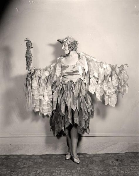 Bird nerd costumes of the present and past | Audubon California Pigeon Costume, Nerd Costumes, Shorpy Historical Photos, Bird Costume, Halloween Vintage, Two Birds, Vintage Birds, Photo Archive, Vintage Photographs