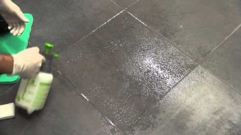 Tile Maintenance How To Remove Grout, Ceramic Tile Floor Bathroom, Floor Tile Grout, Tile Diy, Cleaning Ceramic Tiles, Tile Removal, Dark Tile, Cleaning Tile Floors, Clean Tile Grout