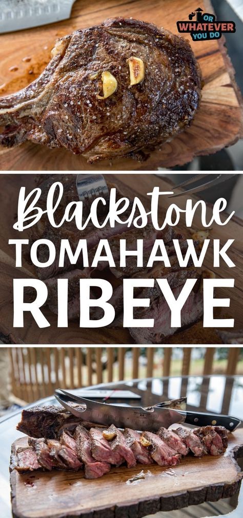 Ribeye On Blackstone Griddle, How To Cook Steak On Blackstone, Blackstone Steak Recipes, Tomahawk Steak On Blackstone, Blackstone Care, Tomahawk Steak Recipe Grill, How To Grill Tomahawk Steak, How To Cook Tomahawk Steak On Grill, Blackstone Steak