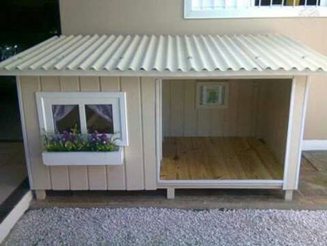 outdoor cat shelter                                                                                                                                                     More Outdoor Cat Shelter, Dogs House, Small Dog House, Katt Grejer, Kat Diy, Niche Chat, Dog House Plans, Cat House Diy, Cats House