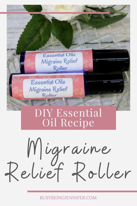 Migraine Essential Oil Blend, Migraine Relief Essential Oils, Oils For Migraines, Essential Oils For Migraines, Essential Oil Blends Roller, Essential Oil Roller Bottle Recipes, Roller Bottle Recipes, Roller Bottle Blends, Natural Remedies For Migraines