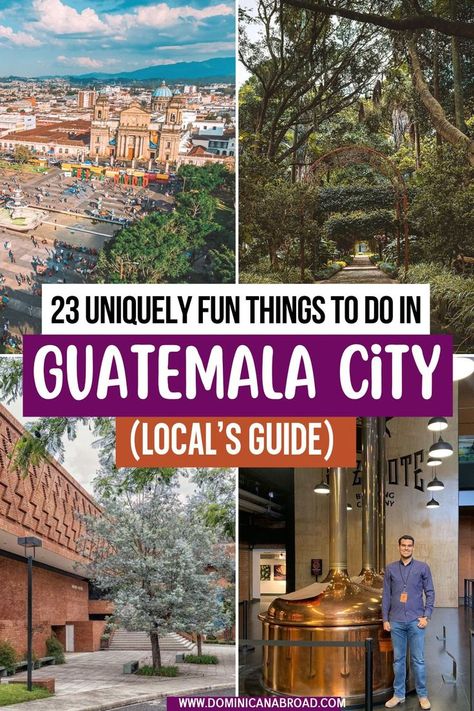 23 Uniquely Fun Things to Do In Guatemala City (Local’s Guide) San Pedro Guatemala, Guatemala Itinerary, Travel Guatemala, Lake Atitlan Guatemala, Hidden City, Guatemala Travel, Guatemala City, Lake Atitlan, Colombia Travel