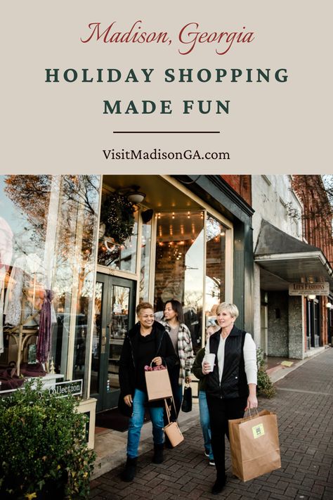 Madison Georgia, Small Town Christmas, Christmas Destinations, Hot Chocolate Coffee, Hot Apple Cider, Holiday List, Well Wishes, Historic Downtown, Shopping Event