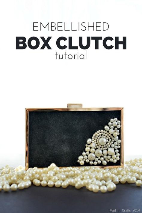 Pearl Embellished Clutch Tutorial Diy Bags No Sew, Sewing Tutorials Bags, Clutch Tutorial, Embellished Purses, Best Leather Wallet, Coin Purse Tutorial, Tote Bag Tutorial, Diy Clutch, Zipper Pouch Tutorial