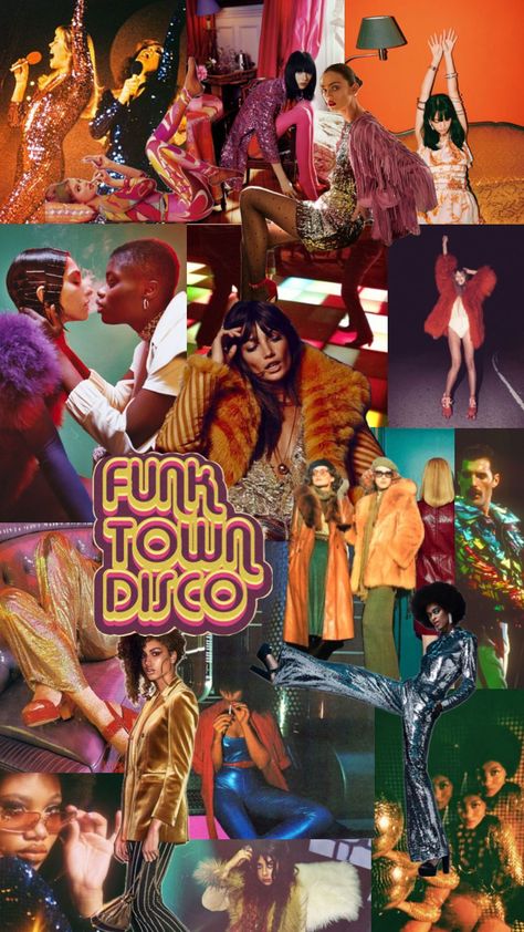 #funktowndisco #disco #discoaesthetic #70saesthetic #70s #70svibe #groove #retro #retroaesthetic #retrovibes #retrocollage #collageaesthetic 70s Fashion Disco Parties, Disco Aesthetic 70s, Studio 54 Aesthetic, Disco Party Aesthetic, 70s Themed Birthday Party, Retro 70s Aesthetic, 70s Fashion Disco, Studio 54 Party, 70s Theme Party