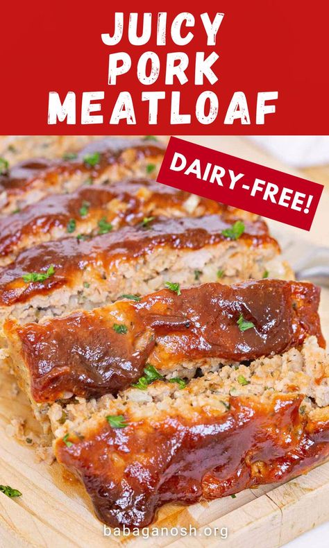 Easy Ground Pork Recipes Simple, Pork Loaf Recipes, Keto Minced Pork Recipes, Pork Meatloaf Recipes Easy, Beef Pork Meatloaf, Ground Turkey And Pork Meatloaf, Ground Lamb And Pork Recipes, Ground Pork Meatloaf Recipes, Meatloaf With Ground Pork