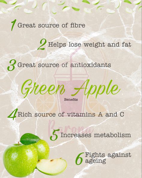 #fruits #healthy Green Apple Benefits, Apple Benefits, Fruit Benefits, Sources Of Fiber, Help Losing Weight, Green Apple, Vitamins, Benefits, Fruit