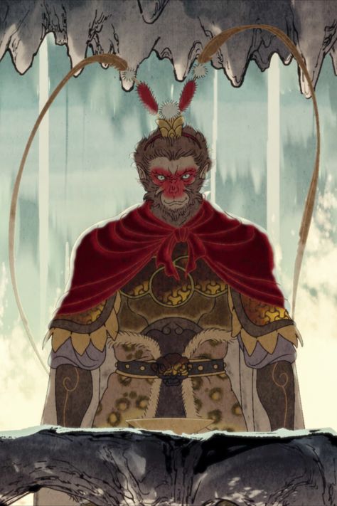 Black Myth Wukong Art, Monkey King Anime, Sun Wukong Art, Son Wukong, Wu Kong, The Monkey King, Black Myth Wukong, Creepypasta Cute, Dark Souls Art