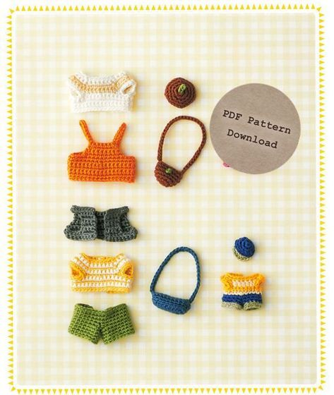 Download Crochet Patterns for Sylvanian Families Doll Clothes Animal Doll Amigurumi Printable Pattern – Printable PDF Instant Download! All in one PDF! #amigurumi #pattern #download #pdf #crochet #doll #japan #japanese #lunarheavenly Couture, Calico Critters Crochet Clothes Free Pattern, Calico Critters Clothes Pattern Free, Calico Critter Crochet Free Pattern, Free Mini Animal Crochet Patterns, Clothes For Dolls Free Pattern, Crochet Calico Critter Clothes, Crochet Calico Critters, Calico Critters Crochet Patterns Free