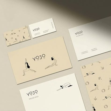 Yoga Branding Design, Pilates Logo, Yoga Logo Design, Studio Pilates, Yoga Studio Design, Yoga Branding, Yoga Logo, Yoga Business, Visiting Card Design