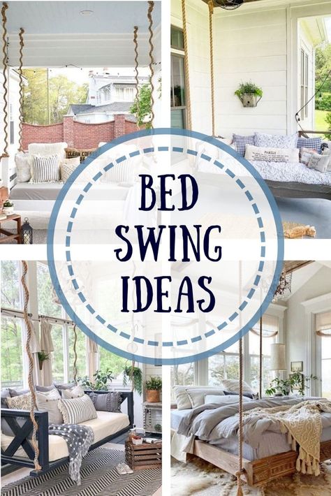 Ideas For 50th Birthday, Hanging Porch Bed, Vsco Decor, Ideas For Events, Diy Porch Swing Bed, Hanging Daybed, Porch Bed, Diy Swing, Diy Porch Swing