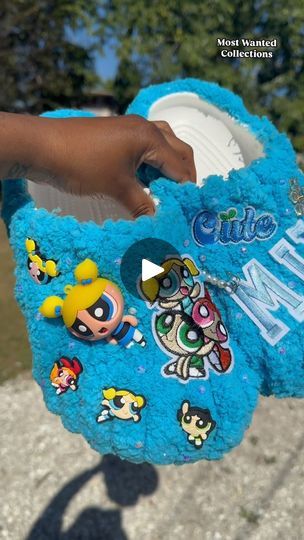 245K views · 32K reactions | These are the ingredients to make the perfect PowerPuff Girl custom crocs 💙💖💚 😍💕 
#CUSTOMCROCS #bluecrocs #fyp #blueblingcrocs #blingedoutcrocs #blingcrocs #diycrocs #fy #crafts 
#customcrocs #Fyp #customshoes | MOST WANTED COLLECTIONS🛍 | mostwantedcollects · Original audio Yarn Crocs, Blue Crocs, Custom Crocs, Powerpuff Girl, Crochet Clothing And Accessories, Most Wanted, Cute Fits, Custom Shoes, Crochet Clothes