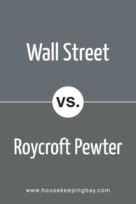 Wall Street SW 7665 by Sherwin Williams vs Roycroft Pewter SW 2848 by Sherwin Williams Roycroft Pewter, Sherwin Williams Gray Paint Colors, Sherwin Williams Paint Gray, Sherwin Williams Coordinating Colors, Best Greige, Gray Paint Colors, Sherwin Williams Gray, Trim Colors, Gray Paint