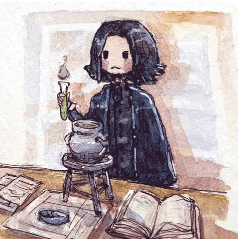 Snape Illustration, Snape Drawing, Severus Snape Art, Snape Fan Art, Michael Myers Art, Harry Otter, Severus Snape Fanart, Harry Potter Severus, Harry Potter Severus Snape