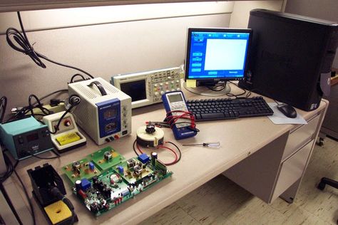 Electronics Lab Workbenches, Electronics Bench, Electronics Projects For Beginners, Electronics Wallpaper, Electronics Background, Electronic Workbench, Electronics Workshop, Diy Tech, Hobby Electronics