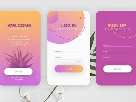 การออกแบบ Ui Ux, Ux Design Principles, Ui Design Principles, Login Design, Ux App Design, App Design Layout, App Log, Mobile App Design Inspiration, App Interface Design