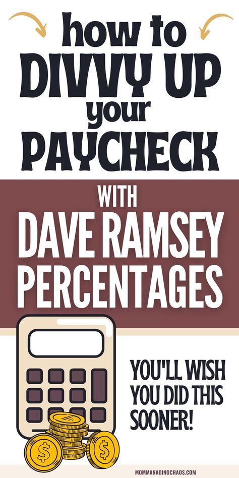 In this post I show you How to Divvy Up Your Paycheck with Dave Ramsey Budgeting Percentages so you can master budgeting finances. Need to get started on dave ramsey budgeting? Head over to the blog to read this post. Money saving strategies | Money saving strategies ideas | Money saving strategies debt payoff | Money saving strategies personal finance How To Save Money Fast On A Low Income, Budgeting Percentages, Finance Freedom, David Ramsey, Money Saving Methods, Dave Ramsey Budgeting, Money Savvy, Financial Budget, Financial Organization