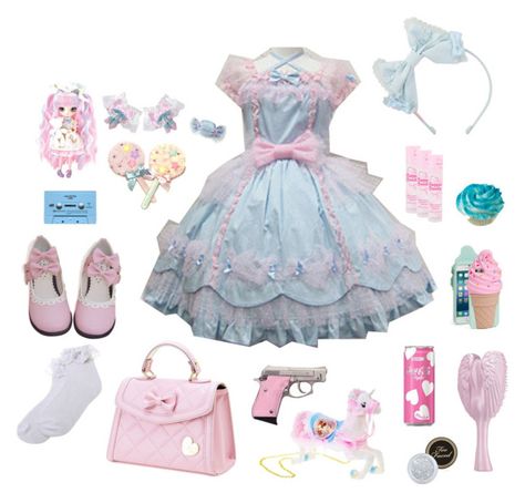 Candy Clothes Aesthetic, Candy Outfit Ideas, Cotton Candy Fashion, Cotton Candy Outfit, Cute Pastel Clothes, Me Coded, Melanie Martinez Outfit Ideas, Candy Outfit, Fnaf Costume