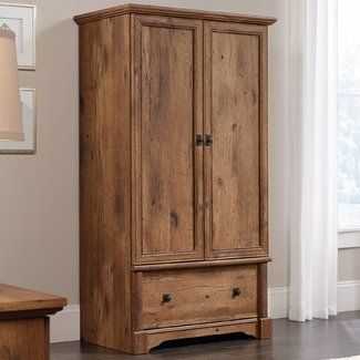 Darby Home Co Sagers Armoire Wooden Armoire, Wardrobe Storage Cabinet, Armoire Dresser, Wood Armoire, Wood Wardrobe, Commercial Office Furniture, Bedroom Armoire, Closet Cabinets, Wardrobe Armoire