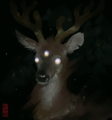 Creepy Deer Aesthetic, Creepy Deer Art, Deer Man Art, Deer Creepy, Deer Aesthetic Dark, Creepy Deer, Starflesh Core, Strange Trails, Creepy Animals