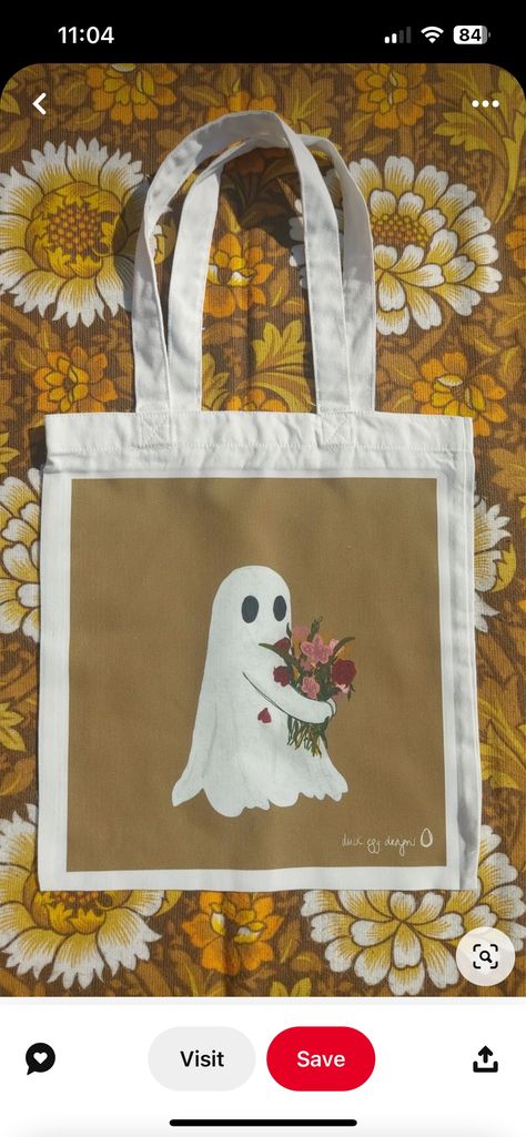 Flower Bag Design, Toad Bag Painting, Fall Tote Bags Diy, Cute Tote Bags Design, Fall Tote Bag Painting Ideas, Toat Bag Painting, Halloween Tote Bags Diy, Tote Design Ideas, Painting Bags Ideas