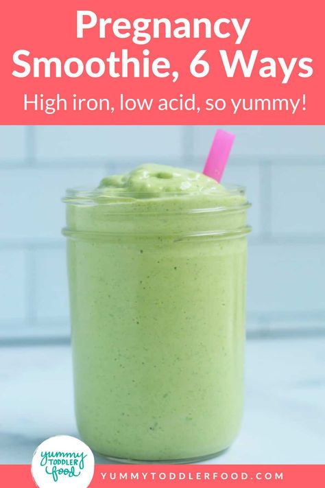 Smoothies High In Iron, Morning Sickness Smoothie, Smoothie For Pregnancy, Iron Rich Smoothies, Iron Smoothie, What Foods Are High In Iron, High Iron Smoothies For Pregnancy, Best Smoothies For Pregnancy, Smoothie Recipes Pregnancy