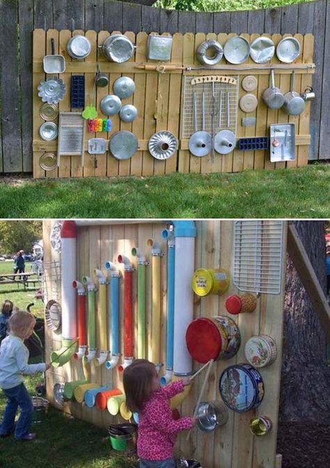 Here are 14 extremely creative and fun play areas for your kids that will sure to zap all the boredom from their brains! Enjoy and happy summertime! | Design Dazzle Diy Kids Playground, Play Area Backyard, Outdoor Play Areas, Diy Playground, Kids Outdoor Play, Outdoor Play Area, Playing Outside, Natural Playground, Playground Design