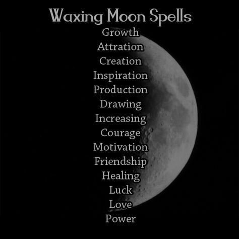 Waxing Moon Spells, Ritual Spells, Totem Animals, Waxing Moon, Lunar Magic, Moon Spells, Spell Work, Under Your Spell, Magick Spells