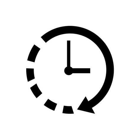 Clock icon symbol sign Minimal Clock, Clock Clipart, Clock Icon, Blue Clocks, White Clocks, Simple Designs To Draw, Symbol Design, Custom Icons, Iphone App