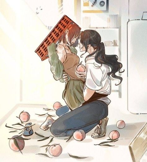 Yuri Manga, Lesbian Art, Lgbt Art, Queer Art, Yuri Anime, Arte Inspo, Anime Girlxgirl, 영감을 주는 캐릭터, Gay Art