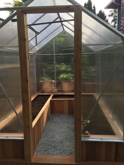 6x8 Greenhouse, Harbor Freight Greenhouse, Simple Greenhouse, Cedar Door, Hobby Greenhouse, Outdoor Greenhouse, Grow Boxes, House Shed, Backyard Greenhouse